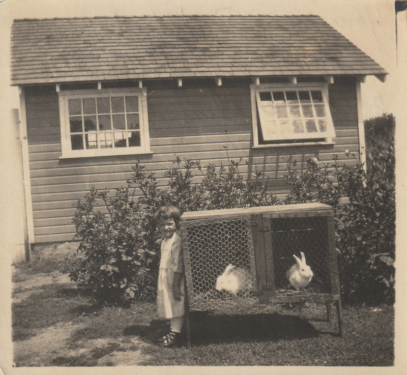 girl with rabbit